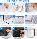 Photo Studio Light Box Photography 32"x32" with 210 LEDs and 6 Colors Backdrops for Product Photography, Foldable Picture Box with Adjustable Brightness 6000-6500K