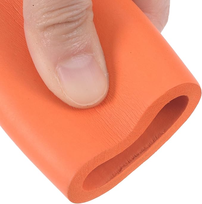 uxcell Foam Tubing for Handle Grip Support, 28mm ID 38mm OD 1m Length Orange