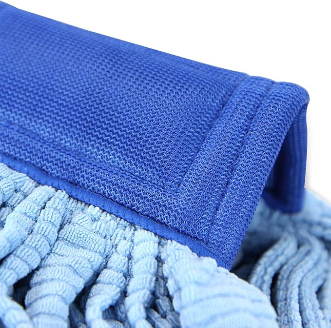 Arkwright Microfiber Tube Mop Head Replacement - Heavy Duty, Lint Free, Super Absorbent & Bleach-Safe, Janitorial Essential for Commercial & Industrial Floor Cleaning, 11 oz, Blue