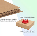 MEBRUDY 13x10x3 Inches Shipping Boxes Pack of 25, Small Corrugated Cardboard Box for Mailing Mailer Packing, Brown