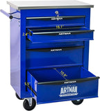5 Drawer Rolling Tool Chest with Locker, 22.2" D Metal Movable Lockable Tool Cart Box Multi-Functional Hardware Storage Cabinet Box for Warehouse Basement Home Pantry Garage