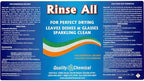 Quality Chemical Heavy Duty Liquid Alkaline Commercial Dishwasher Detergent (1 Gallon) - Rinse All/Commercial Industrial Grade Rinse Aid/Dishwasher Rinse Aid, heat and cool dry Finish (1 Gallon)