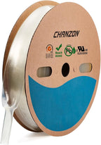 Chanzon 2:1 Ratio - 80Ft Roll - 1" (25mm) Heat Shrink Tubing 2:1(25M Total Length) Clear/Transparent Polyolefin Sleeving Wrap Shrinking 2 to 1 1pcs