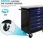 7 Drawers Rolling Tool Box on Wheels, Multifunctional Tool Chest Cabinet with Lock, Drawers Rolling Tool Cart Trolley Organizer Tool Storage Case for Garage,Warehouse - DIY Interconnectable