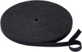 Cable Ties Reusable Straps Cable Wire Management Roll Black Fastening Double Sided Hook and Loop Tape 25Yard(3/4 inch)