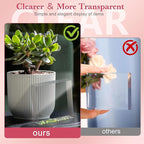 Acrylic Base Stand 3 Pack 3 X 3 Inch Acrylic Blocks for Display Trophy Base Clear Square Cube Riser Display Cylinder Pedestal Stands for Collectibles Jewelry Props Food Display 3 Size