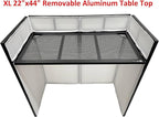 Cedarslink BEAST-8 Large 46" Wide DJ Event Facade White/Black Scrim Booth+ UPPER/LOWER COLOR MIXING INCLUDED! All Aluminum Build only 22 LB