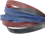 100Ft-1/8inch PET Expandable Braided Wire Sleeving,Wire Loom Cable Sleeve for TV,Computer,Home Theater,Automotive,Home Industrial,Electrical Wires,Chemical,Protect Cat from Chewing Cords,Black
