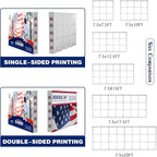 Fabric Pop Up Display Stand Custom Exhibit Booth Trade Show Backdrop Display Banner Collapsible Pop-Up Backdrop with Stand 17.5x7.5 FT