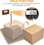 THINKSCALE Shipping Scale, 10g Precision Postal Scale - 440lb Capacity, Lightweight Postage Scale for Packages, Luggage, Mail, Ecommerce, Warehouse & Home, Battery & AC Adapter Included