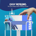 PERFORMORE Large Disposable Glove and Facial Tissue Wire Rack - Glove Box Holder, Medical Glove Holder, Holds Up To 3 Boxes, Hygiene Dispenser, Wall Mount Design With Mounting Accessories Included
