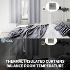BGment Room Darkening Curtains 120 Inches Long - Grommet Thermal Insulated Drapes Window Treatment Curtains for Bedroom, 2 Panels, 52 x 120 Inch, Light Grey