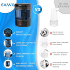 SVAVO Automatic Soap Dispenser Wall-Mounted, Hand Soap Dispenser Touchless Electric Sensor Pump Battery Operated for Office Home Kitchen Bathroom, Hotel Restaurant, 600ml/21fl.oz
