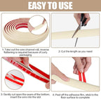 Floor Cord Cover Self Adhesive Cord Hider,10FT Cable Management, Extension Strip Protector for Wires, Prevent Cable Trips for Offices, Gyms, Exhibitions Cavity:0.39"(W) x 0.27"(H) Yellow Wood