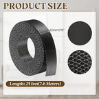 uxcell Black Edge Banding Tape, 7/8 Inch x 25ft Pre-Glued Flexible Veneer Edge Edging Strips Wood Tape for Cabinet Repair and Furniture Restoration