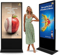 65 in Digital Signage Display, 4k Floor Standing LCD Touch Interactive Display Screen,with WiFi USB/App Software Input Digital Totem Auto Ad Player Android 14 (4+64G)
