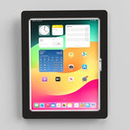 TABcare Anti-Theft Acrylic VESA Enclosure for Apple iPad Pro 13" 2024/2025 M4/M5 with Wall Mount Kit & 90-Degree Angle USB C Cable (iPad Pro 13" 2024, Clear)