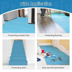 Temporary Floor Protection Film for Construction - 325 SQFT Coverage (39.4" x98.5ft), Heavy-Duty Surface Protector for Hardwood, Tile, Carpet, Countertops