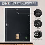 VCK 18x24 Poster Frame White - 5 Pack | with Mat 16x20 | Textured Exclusive Solid Wood Picture Frame | Horizontal and Vertical Formats with Included Hanging Hardware
