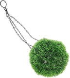 Lurrose Artificial Plant Topiary Ball Hanging Decor Lifelike Fake Greenery Sphere for Outdoor Garden Patio Indoor Home Wedding and Commercial Ceiling Ornament Faux Plant Ball