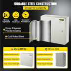 VEVOR NEMA Steel Enclosure, 20 x 20 x 6'' NEMA 4X Steel Electrical Box, IP66 Waterproof & Dustproof, Outdoor/Indoor Electrical Junction Box, with Mounting Plate