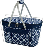 Picnic at Ascot Patented Insulated Folding Picnic Basket Cooler- Designed & Quality Approved in the USA