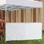 10ft Universal 3-Segment Canopy Tent Rail Bars for Pop-Up Canopy, Tent Half Wall Hardware Only, Cross Bars with Frame Connectors, Canopy Accessories, Set of 2