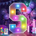 imprsv 3FT Colorful Marquee Letters S, 18 Colors Large Light up Letters Alphabet Sign with Remote, Big Marry Me Sign, Birthday Party Decorations Anniversary Wedding Decoration
