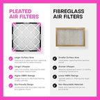 Simply 16x25x1 Air Filter, MERV 8, 6 Pack, For Home AC Furnace & HVAC (Actual Size: 15.75"x24.75"x0.75") DUST, Pet, & Allergy Control