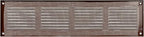 Repa Market Air Vent Cover 16x4 Inch (Outer Dimensions) Brown Galvanized Steel Louvered Grill Cover with Mesh Screen/Wall or Ceiling Vent/HVAC Register for Indoor and Outdoor Ventilation