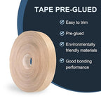 PATIKIL Red Oak Edge Banding, 2 Inch x 250 ft Wood Veneer Tape Pre-glued Flexible Plywood Edge Banding with Hot Melt Adhesive for Furniture Restoration
