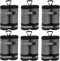 COOS BAY Canopy Weights Set of 6, 270 lbs, Sand Bags for Weight, Sandbag Weights for Canopy Tent Legs, 600D Heavy Duty Gazebo Weights, Sand NOT Included, Gray