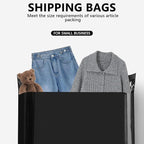 100pcs 19x24" Black Poly Mailers - Heavy Duty Self Seal Shipping Bags, Waterproof for Clothing, Small Business Mailing