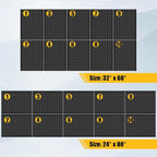 PBHEPJ 10 Pcs Metal Pegboard Panels, Heavy Duty Peg Boards for Garage and Garden Tool Storage, Includes Drywall Anchors and Screws Kits, Black (10 pcs 16in x 12in)