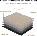 16-Pack 20"x20" Carpet Tiles, Non-Adhesive Soft Padded Floor Squares with Seamless Look for Home, Office, Indoor & Outdoor Use (43 Sq Ft) (J1)