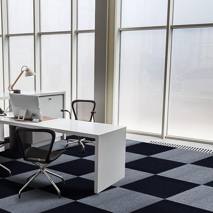 Peel and Stick Carpet Squares 24" x 24", Self Adhesive Non-Slip Carpet Tiles, Peel and Stick Soft Padded Carpet Tiles for Kitchen Bedrooms Indoor Outdoor(10 Tiles/40 sq ft)