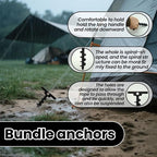 Rustproof Garden Screw Anchors with Spirals Corrosions Ground Stakes for Landscape Backpacking Playgrounds Canopies Greenhouses Screw Stakes