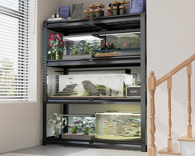 PrimeZone Heavy Duty Garage Shelving 2200 LBS 4 Tier Heavy Duty Storage Shelves Adjustable Industrial Metal Wire Shelf Unit for Garage,Basement,Pantry,Warehouse,Commercial,40" W X 20" D X 60" H 2Pack