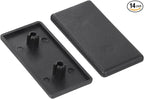 uxcell 14Pcs Extruded End Cap Nylon, 60x30mm T-Slot Aluminum Profile 3060 European Standard End Cap Extrusion Plug for Trolley, Fish Tank Rack, Storage Rack, Black