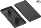 uxcell 20Pcs Extruded End Cap Nylon, 30x60mm T-Slot Aluminum Profile 3060 European Standard End Cap Extrusion Plug for Trolley, Fish Tank Rack, Storage Rack, Black
