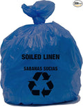 RESILIA Heavy Duty Soiled Linen Bags - Hospital Waste Disposal, Trash Liner, Sanitary Storage, OSHA Approved, Dark Blue, 33 Gallon, 29" W x 43" L, 1 Mil, 0.001 Inch, 1 Case of 200 Bags, Made in USA