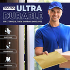Kraft Bubble Mailers 50 Pack, 14.5 x 20 Inch Padded Shipping Envelopes, Yellow Mailing Envelopes for Documents & Packages, Durable & Lightweight, Made in USA