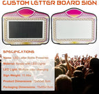 LED Letter Bottle Presenter, VIP Bottle Service Sign Color Display Lights with APP Programmable Scroll Play, Hand Holding Light Box Sign for Party, Bar & Night Club (Programmable)