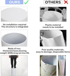 Cylinder Stands for Party, 3Pcs/5Pcs Set, Sturdy Metal Round Pedestal Stands for Wedding Party Art Decor, Dessert Table (White-5pcs)