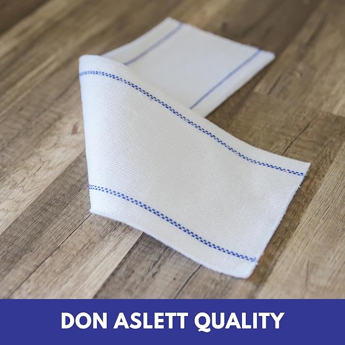 Don Aslett Disposable Mop Pads (15", 10-Pack) 5-inch Wide Replacement Floor Mop Pads for Wet or Dry Multi Surface Cleaning | Extra Thick Single-Use Mop Pad Refills for Cleaning Dust and Pet Hair