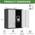 Garage Wall Cabinet Metal Storage Cabinet with Lock Wall Mounted Heavy Duty Steel Tool Cabinet with 2 Doors Hanging Cabinet for Garage Warehouse Bathroom Kitchen,Assembly Required