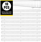 10 Pcs 48" * 3" Silver Retail Gondola Shelf Front Wire Fence Guard Rail - Display Enhancer for Retail Stores, Sturdy Shelf Guardrail