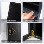 GMFrames 18x24 Wooden Shadow Box Frame with Removable Shelves Deep Display Case for Military Medals Keepsakes Black