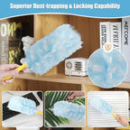 50 Count 360° Heavy Duty Duster Refills Compatible with Swiffer, Larger -Extra Thick Electrostatic Disposable dusters Refill for Electronics, Furniture, Blinds, Ceiling Fans, Unscented