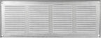 Repa Market Air Vent Cover 16x6 Inch (Outer Dimensions) Galvanized Steel Louvered Grill Cover with Mesh Screen/Wall or Ceiling Vent/HVAC Register for Indoor and Outdoor Ventilation